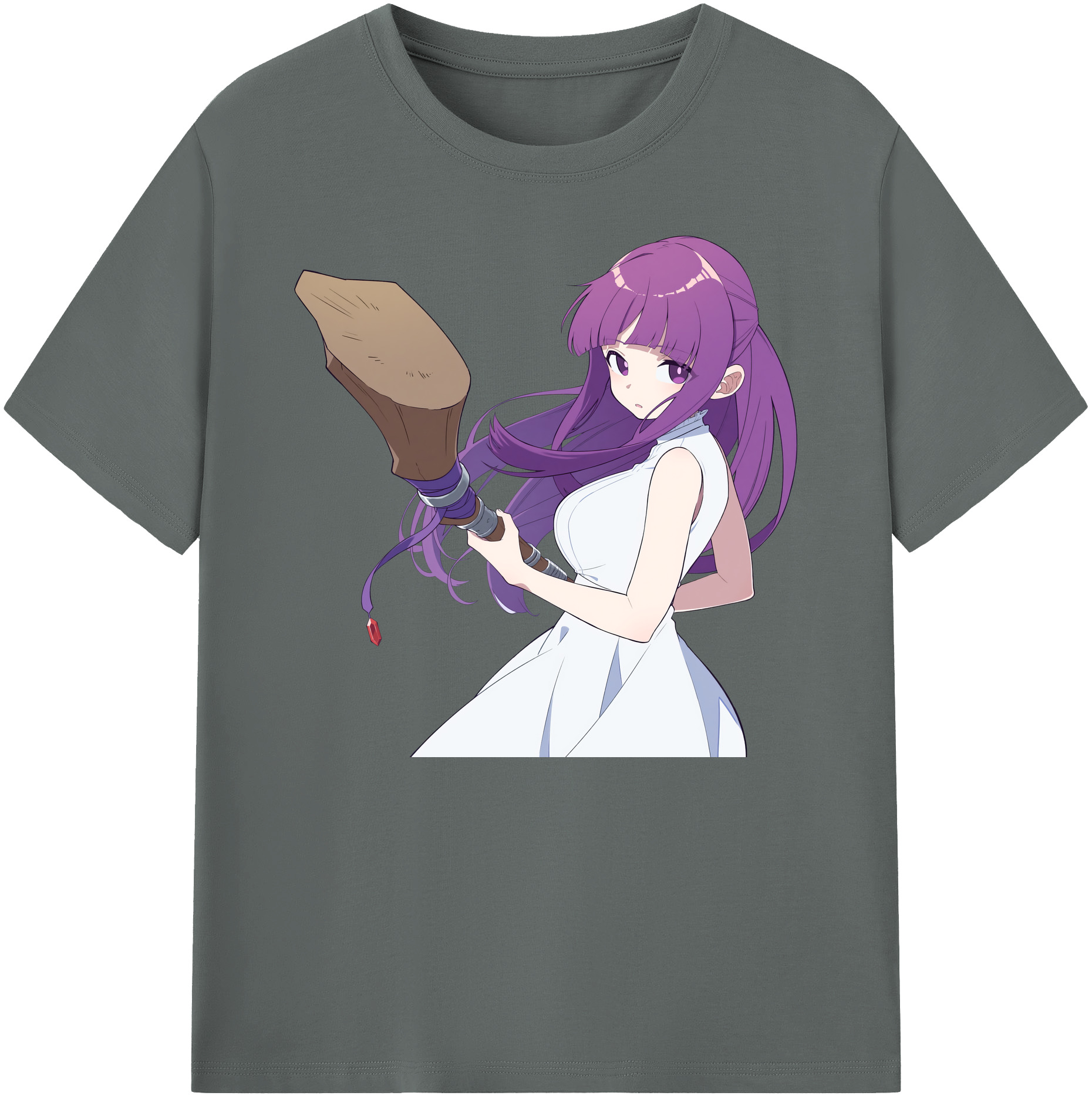 （画像用） 葬送のフリーレン Frieren 綿100％ メンズ半袖Tシャツ｜肌触りやわらか＆通気性